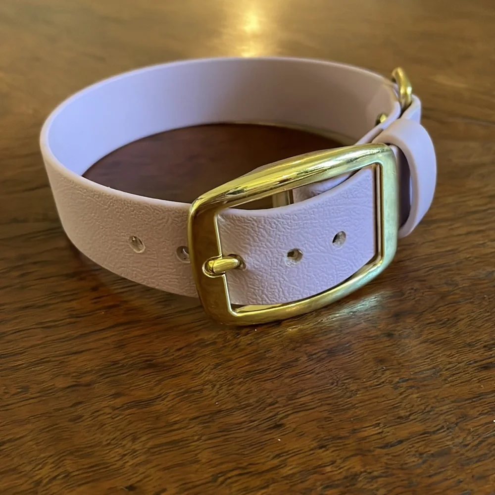 Lavender Waterproof Stinkproof Biothane Dog Collar and Leash - Picture 5 of 5